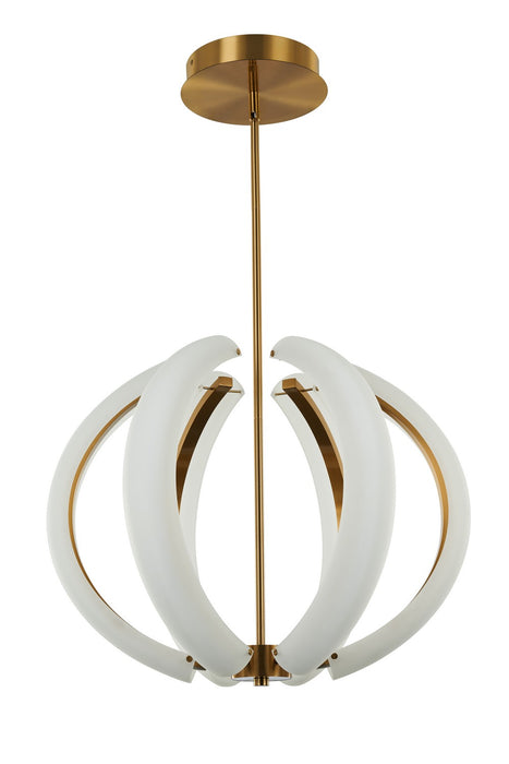 Craftmade 58890-SB-LED LED Pendant, Satin Brass