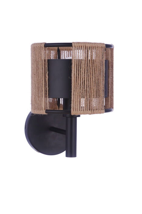 Craftmade 59061-FB One Light Wall Sconce, Flat Black