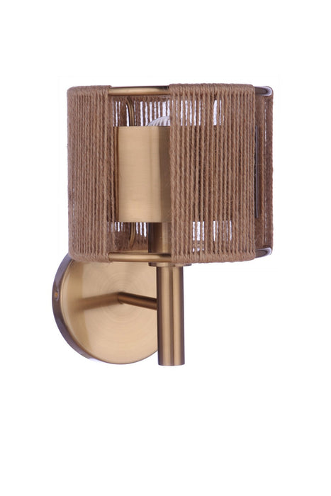 Craftmade 59061-SB One Light Wall Sconce, Satin Brass