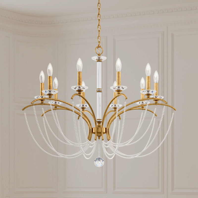 Schonbek BC7110N-06O Ten Light Chandelier, White