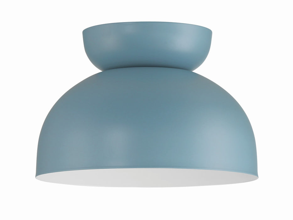 Craftmade 59181-DB One Light Flushmount, Dusty Blue