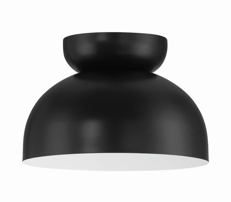 Craftmade 59181-FB One Light Flushmount, Flat Black
