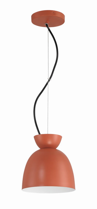 Craftmade 59191-BCY One Light Mini Pendant, Baked Clay