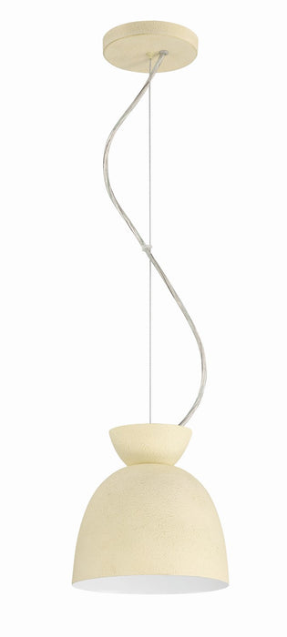 Craftmade 59191-CW One Light Mini Pendant, Cottage White