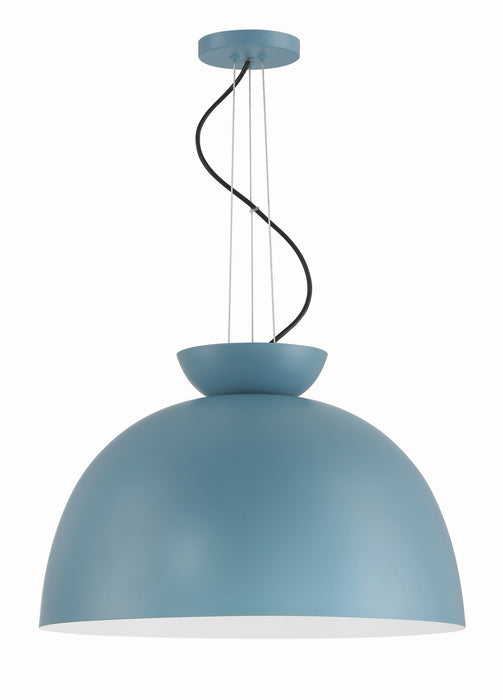 Craftmade 59192-DB One Light Pendant, Dusty Blue