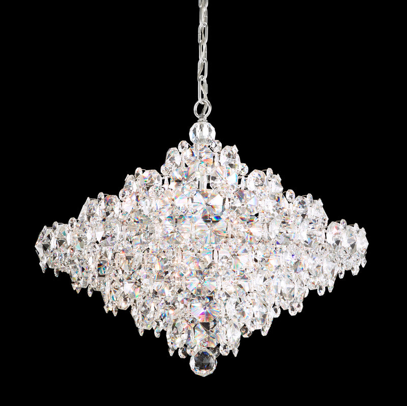 Schonbek BN1024N-401R 12 Light Pendant, Polished Stainless Steel