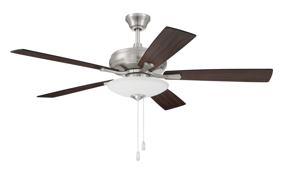 Craftmade ECF111BNK5-DWWLN 52"Ceiling Fan, Brushed Polished Nickel