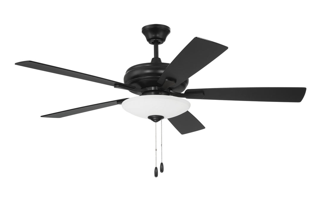 Craftmade ECF111FB5-FBGW 52"Ceiling Fan, Flat Black