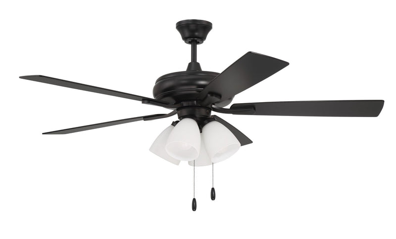 Craftmade ECF114FB5-FBGW 52"Ceiling Fan, Flat Black