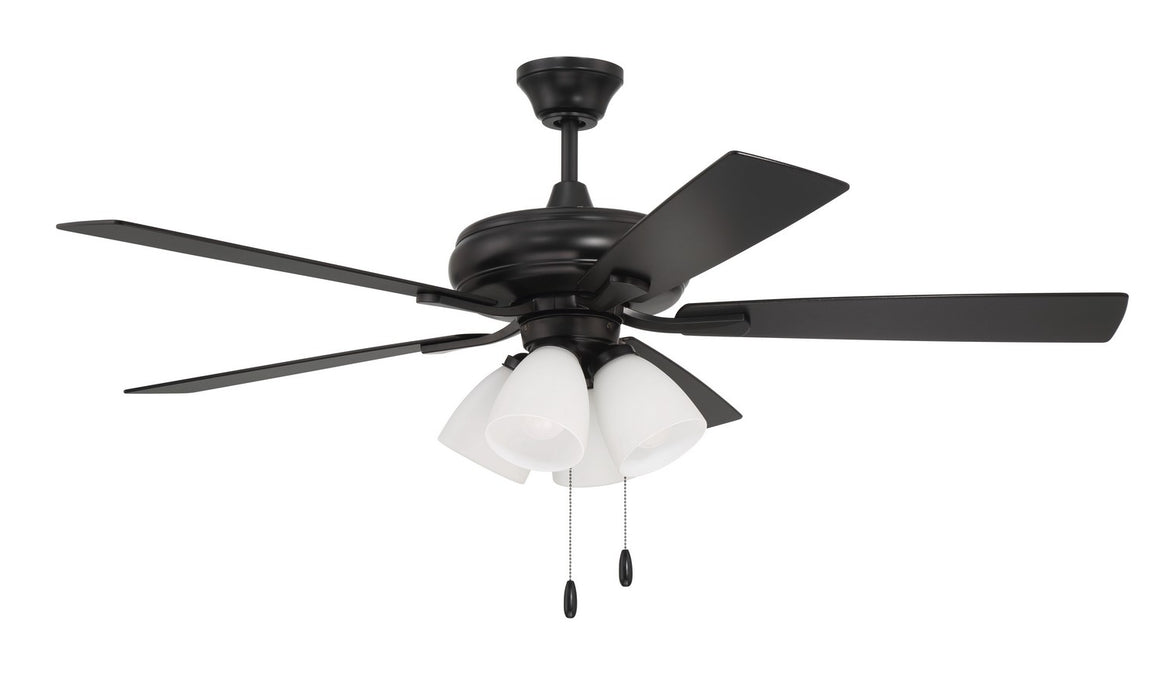 Craftmade ECF114FB5-FBGW 52"Ceiling Fan, Flat Black