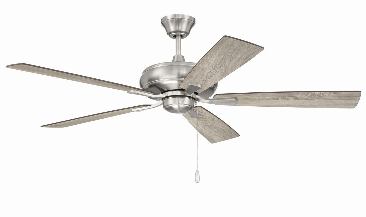 Craftmade ECF52BNK5-DWWLN 52"Ceiling Fan, Brushed Polished Nickel