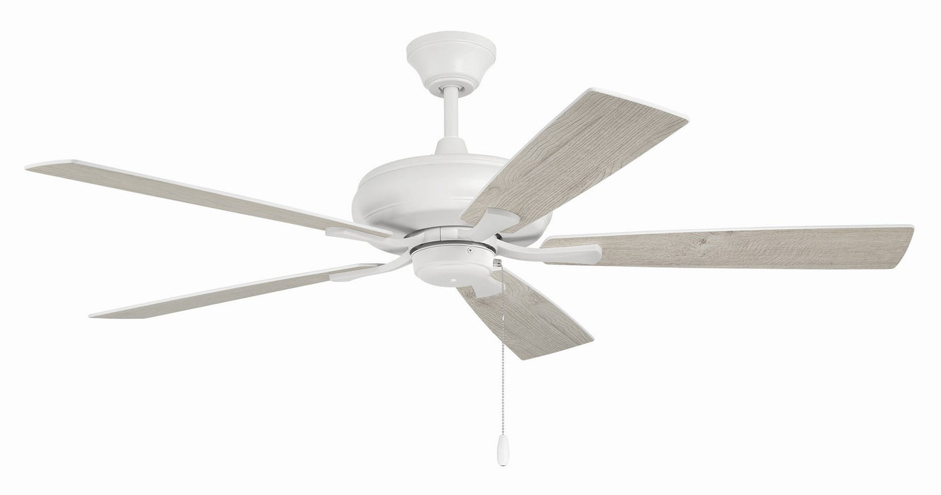 Craftmade ECF52W5-WWOK 52"Ceiling Fan, White