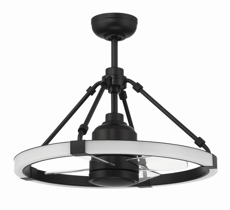 Craftmade LVY24FB4 19"Ceiling Fan, Flat Black