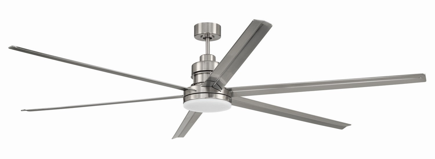 Craftmade MND80BNK6 80"Ceiling Fan, Brushed Polished Nickel
