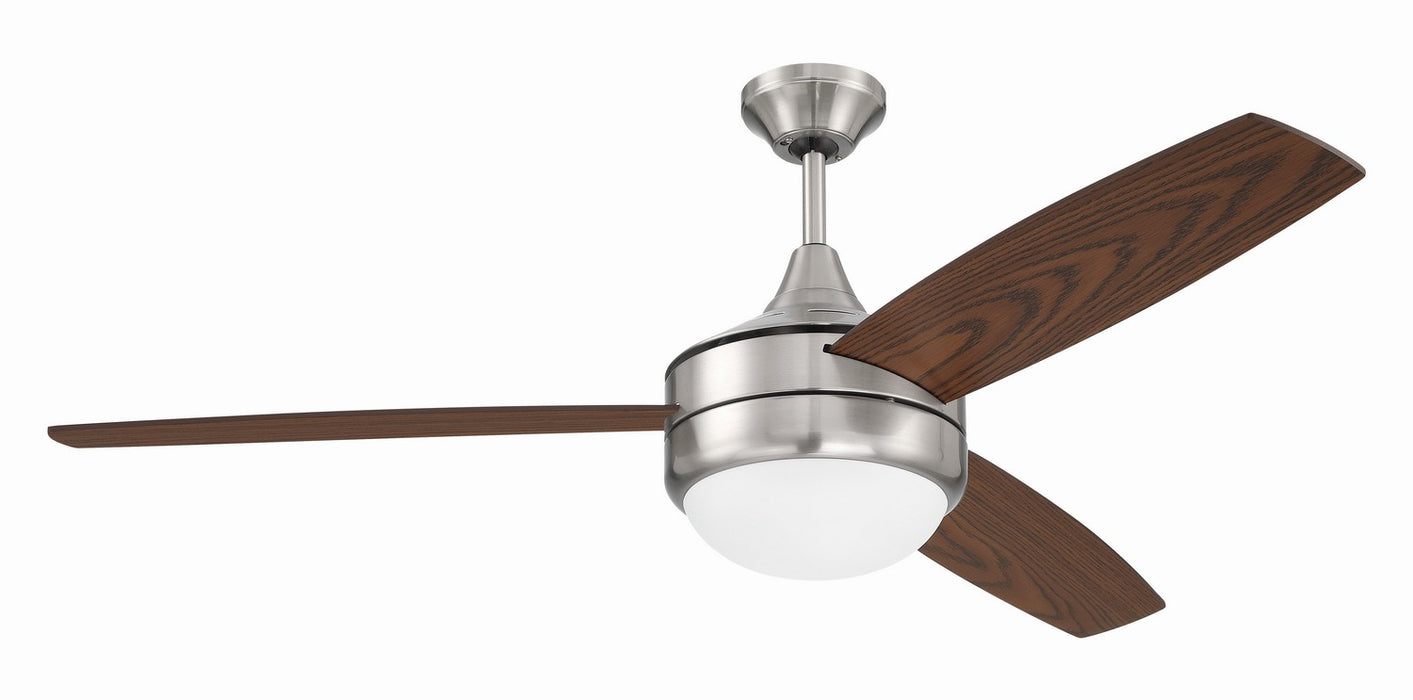 Craftmade PHZ52BNK3 52"Ceiling Fan, Brushed Polished Nickel