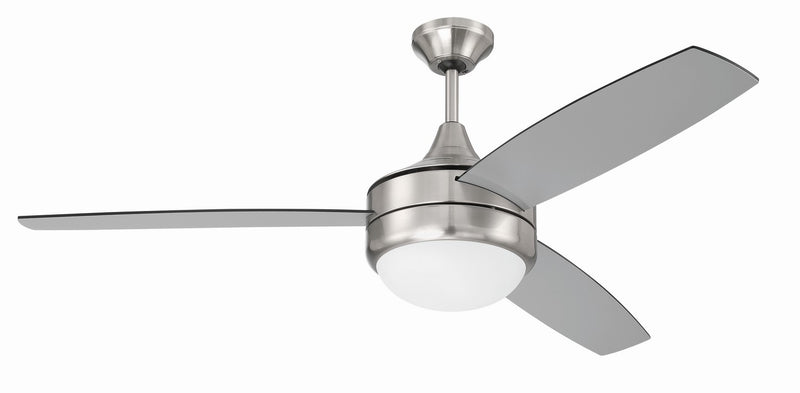 Craftmade PHZ52BNK3-BNGW 52"Ceiling Fan, Brushed Polished Nickel