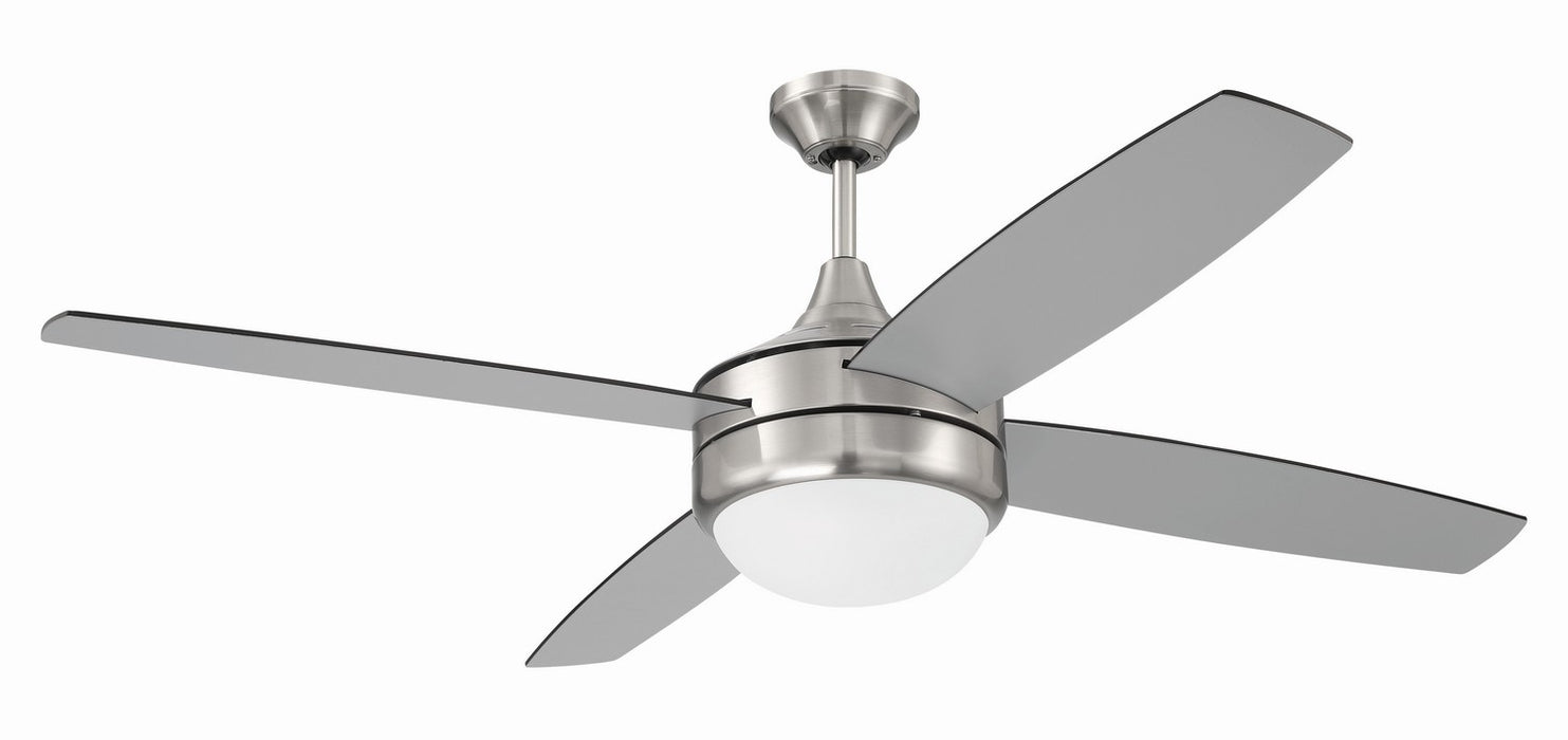 Craftmade PHZ52BNK4-BNGW 52"Ceiling Fan, Brushed Polished Nickel