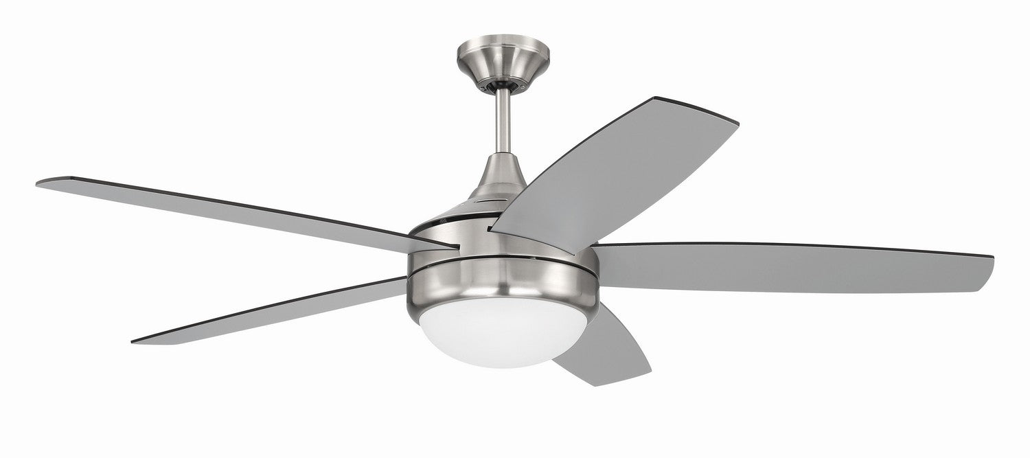 Craftmade PHZ52BNK5-BNGW 52"Ceiling Fan, Brushed Polished Nickel