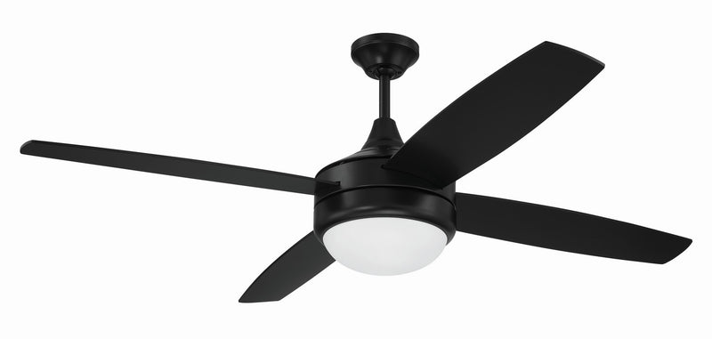 Craftmade PHZ52FB4 52"Ceiling Fan, Flat Black
