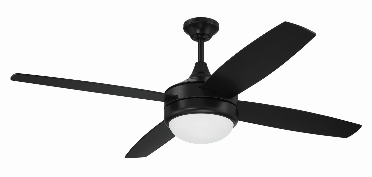 Craftmade PHZ52FB4 52"Ceiling Fan, Flat Black