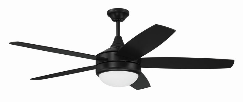 Craftmade PHZ52FB5 52"Ceiling Fan, Flat Black