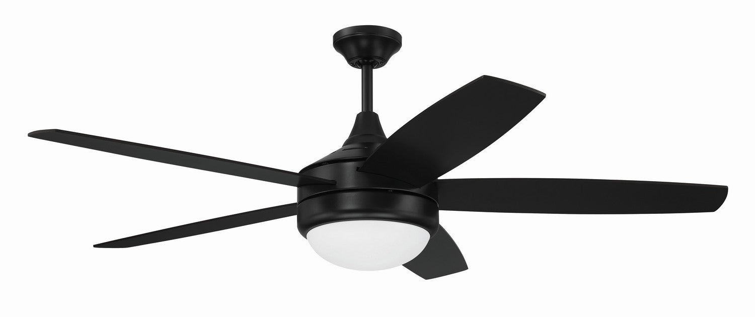 Craftmade PHZ52FB5 52"Ceiling Fan, Flat Black