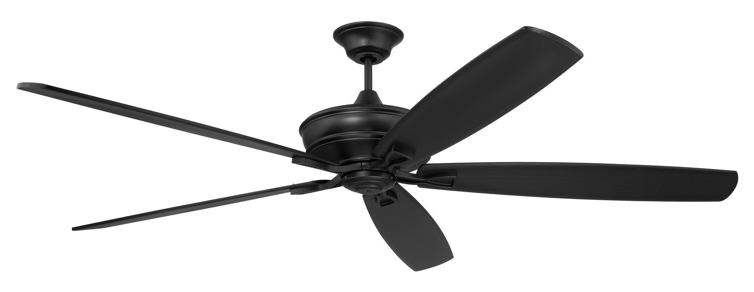 Craftmade SNT72FB5 72"Ceiling Fan, Flat Black