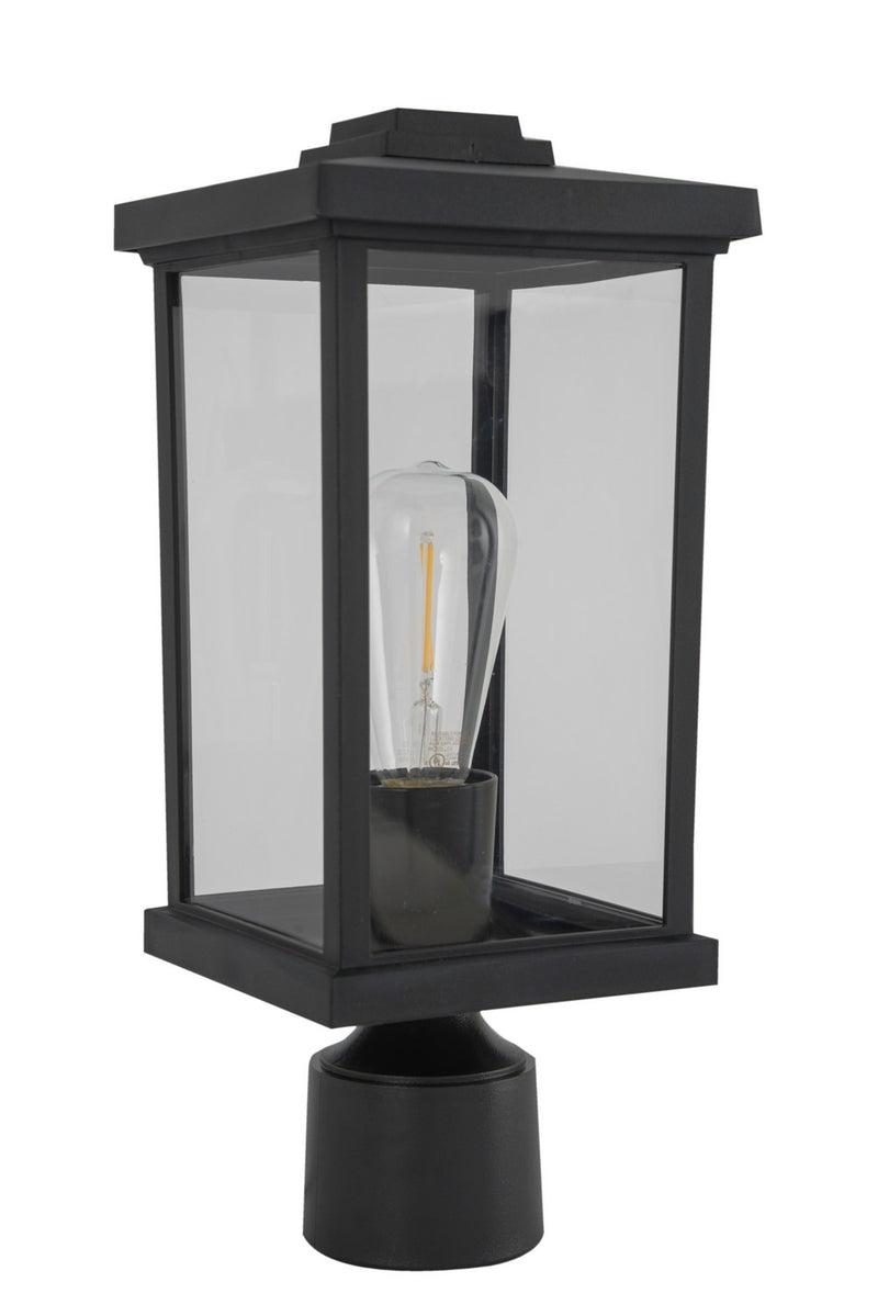 Craftmade ZA2415-TB-C One Light Post Mount, Textured Black