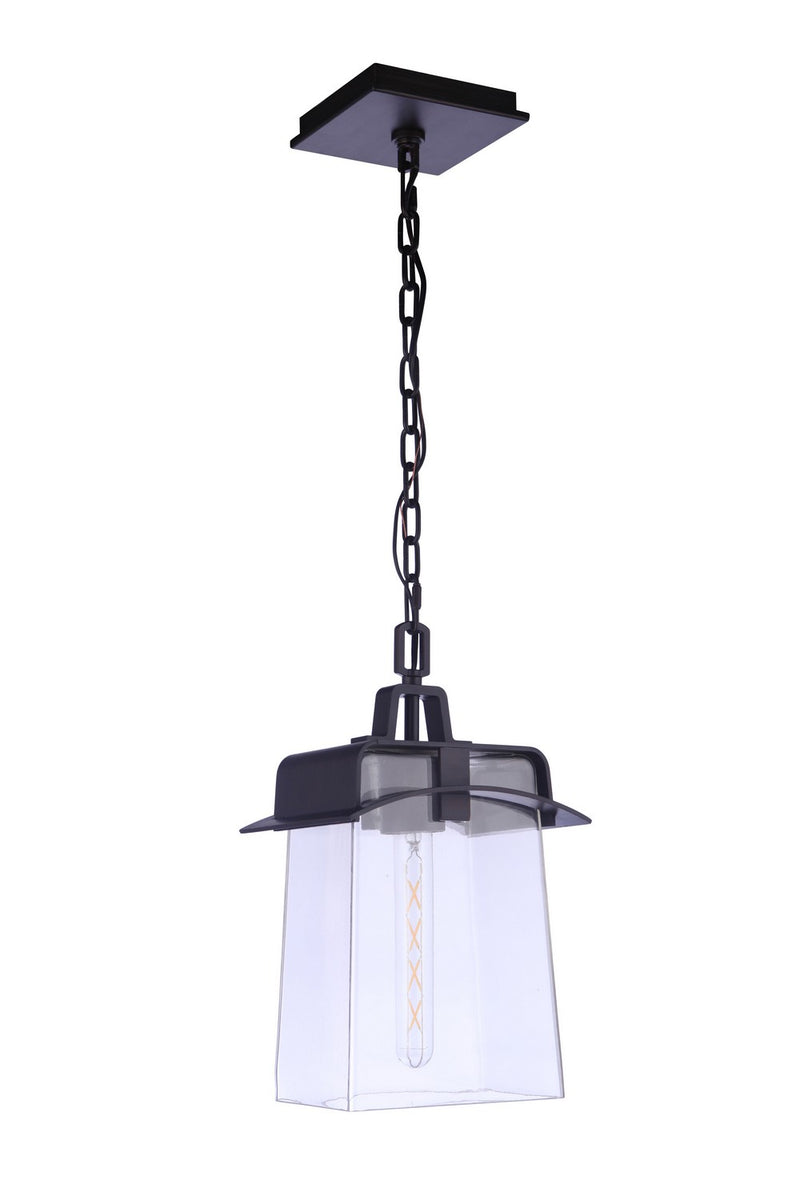 Craftmade ZA6011-ABZ One Light Outdoor Pendant, Aged Bronze Brushed
