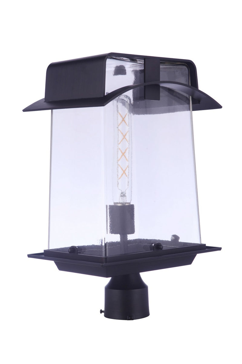 Craftmade ZA6025-ABZ One Light Outdoor Post Mount, Aged Bronze Brushed