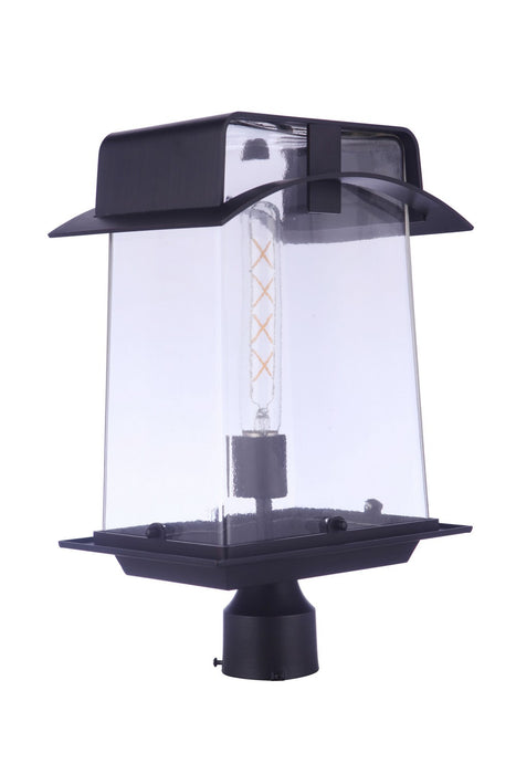 Craftmade ZA6025-ABZ One Light Outdoor Post Mount, Aged Bronze Brushed