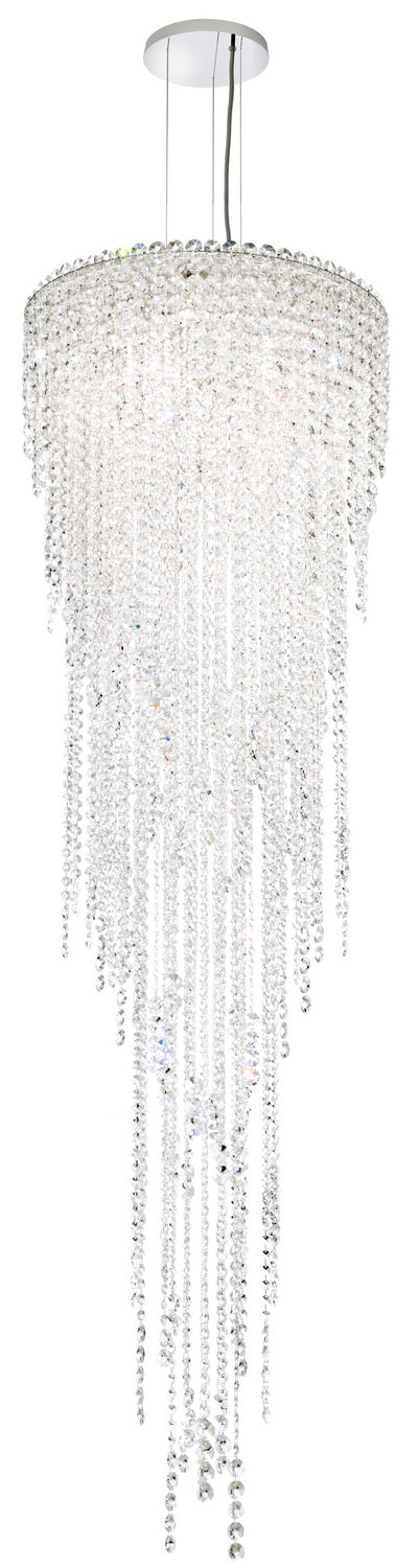 Schonbek CH1813N-401O Five Light Pendant, Polished Stainless Steel