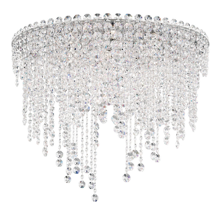 Schonbek CH2401N-401O Six Light Flush Mount, Polished Stainless Steel