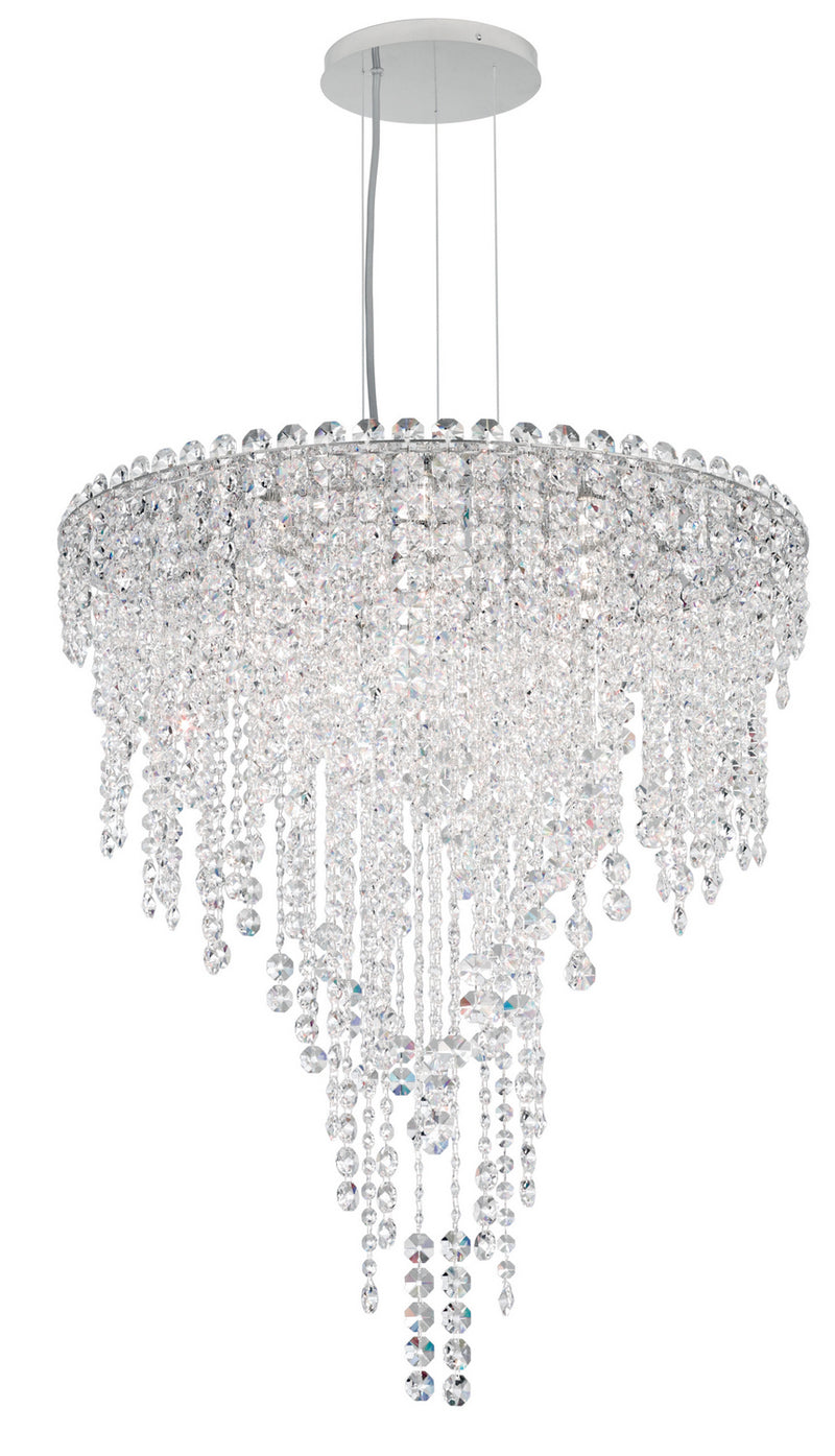 Schonbek CH2412N-401R Six Light Pendant, Polished Stainless Steel