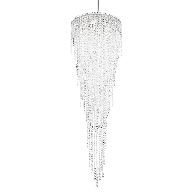 Schonbek CH2413N-401R Six Light Pendant, Polished Stainless Steel