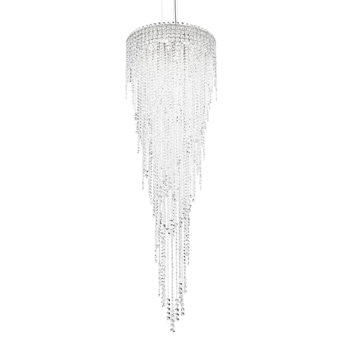 Schonbek CH2413N-401R Six Light Pendant, Polished Stainless Steel