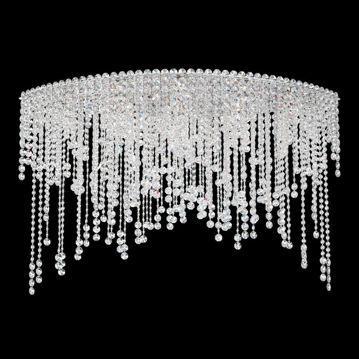 Schonbek CH4802N-401R Eight Light Flush Mount, Polished Stainless Steel