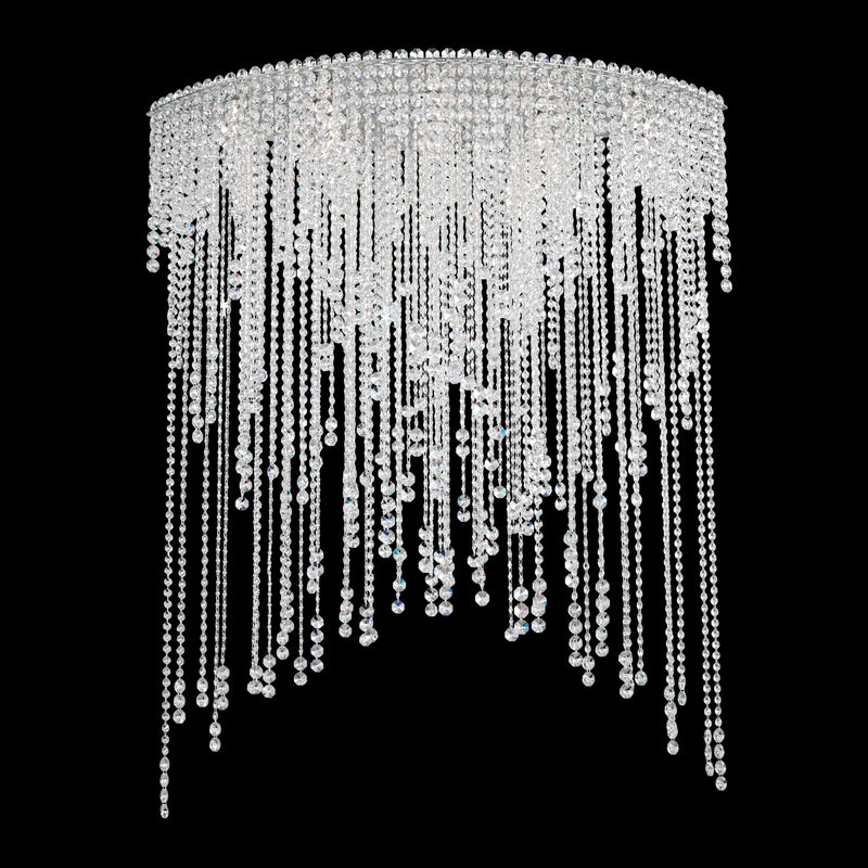 Schonbek CH4803N-401R Eight Light Flush Mount, Polished Stainless Steel