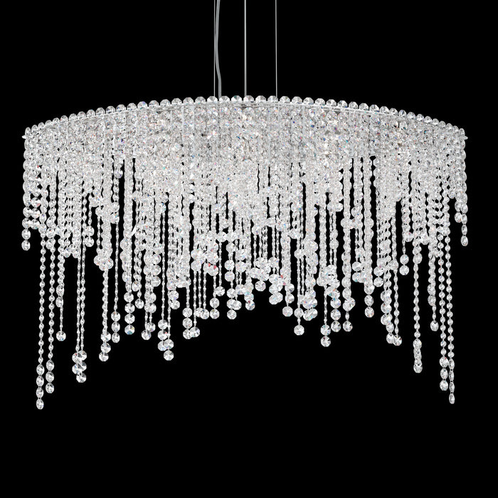 Schonbek CH4812N-401R Eight Light Linear Pendant, Polished Stainless Steel