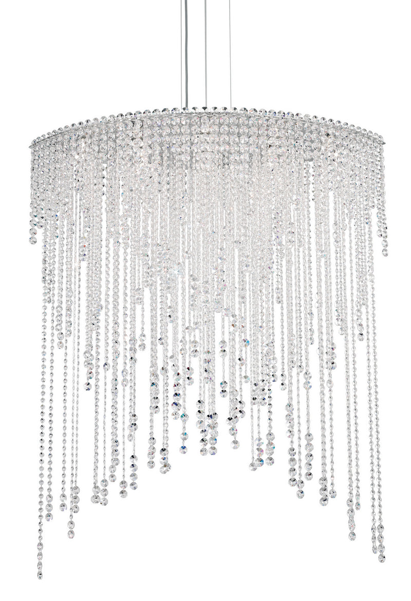 Schonbek CH4813N-401O Eight Light Pendant, Polished Stainless Steel