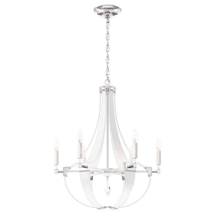 Schonbek CY1006N-LW1R Six Light Chandelier, White Pass
