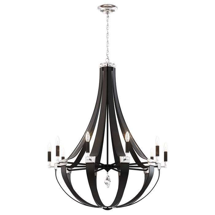 Schonbek CY1010N-LW1R Ten Light Chandelier, White Pass