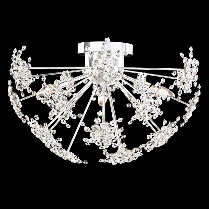 Schonbek DN1224N-306R Three Light Semi-Flush Mount, White Luster