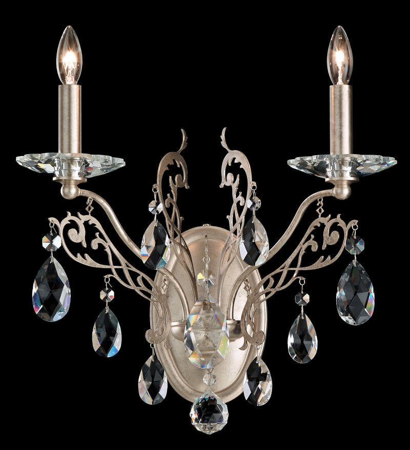 Schonbek FE7002N-22H Two Light Wall Sconce, Heirloom Gold