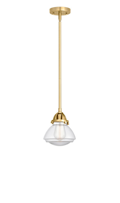 Innovations 288-1S-SG-G322 One Light Mini Pendant, Satin Gold