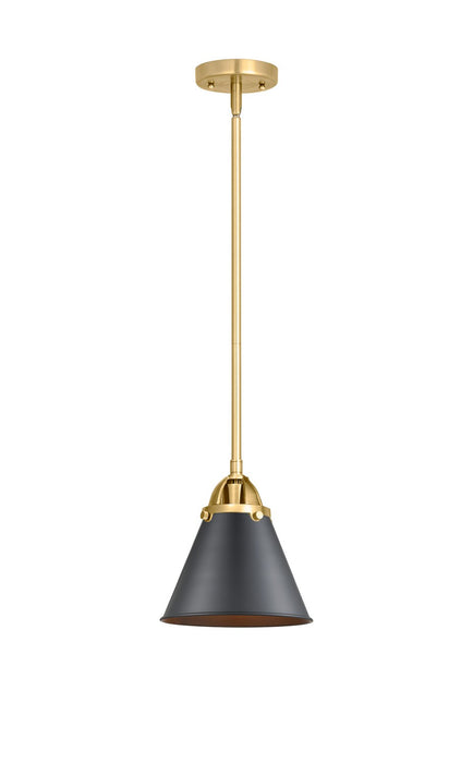 Innovations 288-1S-SG-M13-BK One Light Mini Pendant, Satin Gold