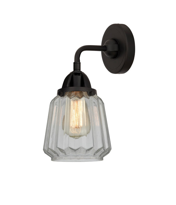 Innovations 288-1W-BK-G142-LED LED Wall Sconce, Matte Black