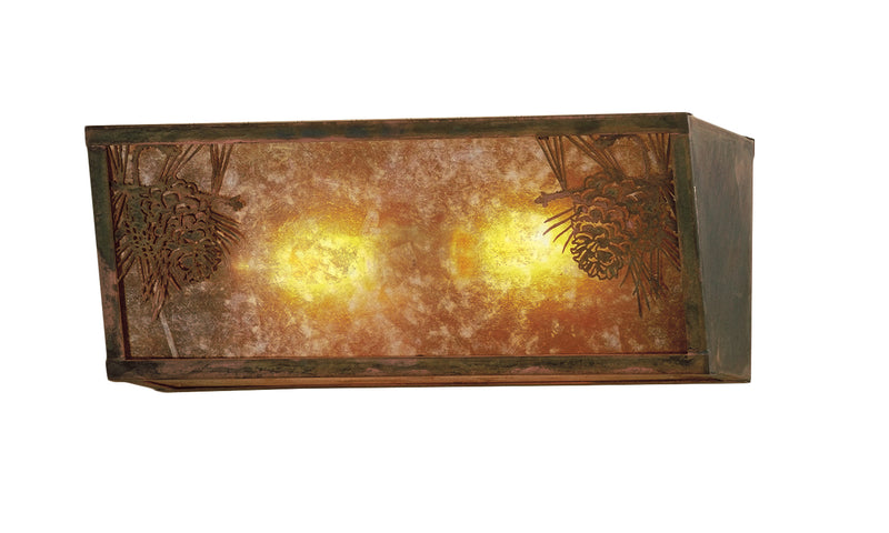 Meyda Tiffany 51690 Two Light Wall Sconce, Vintage Copper
