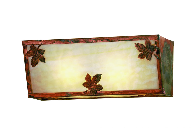 Meyda Tiffany 51692 Two Light Wall Sconce, Beige Vintage