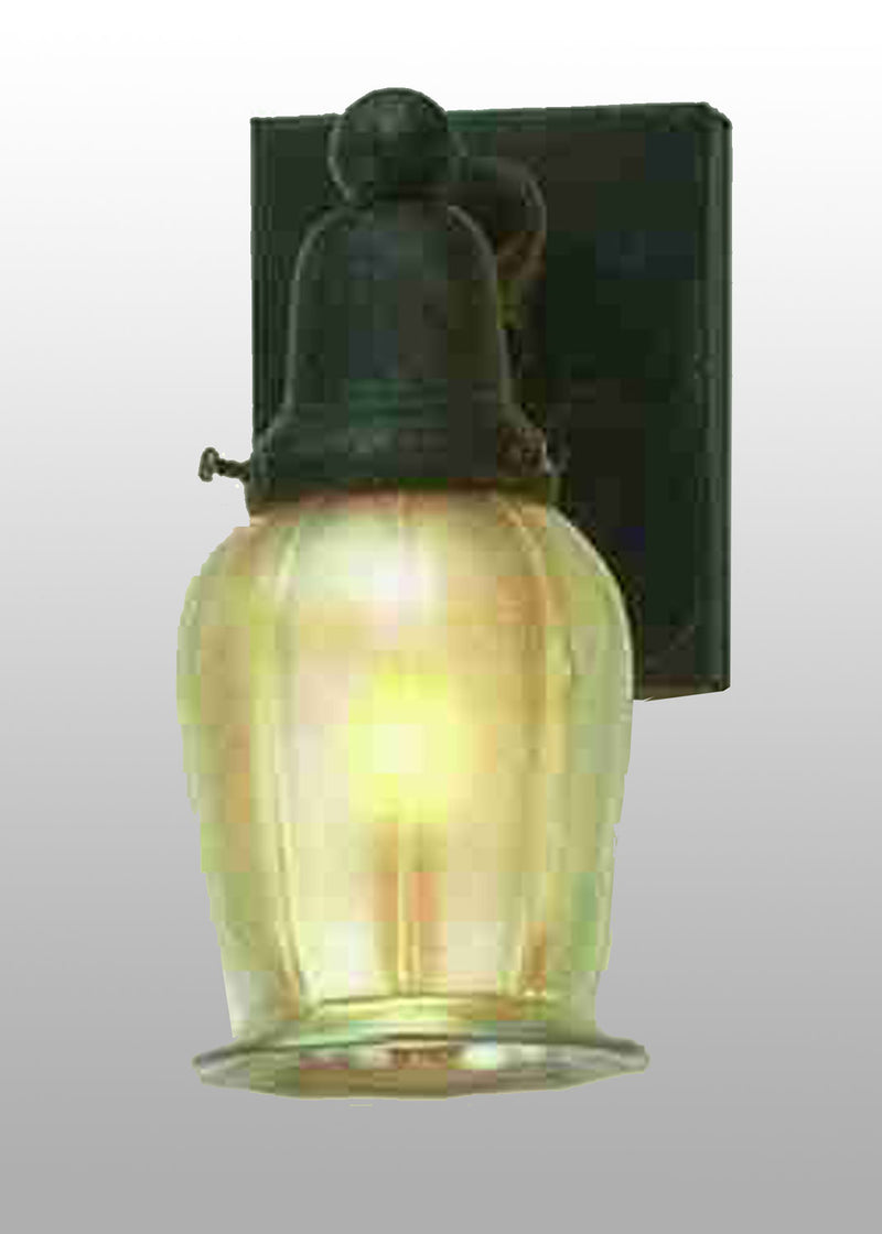 Meyda Tiffany 56496 One Light Wall Sconce, Craftsman Brown